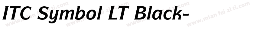 ITC Symbol LT Black字体转换